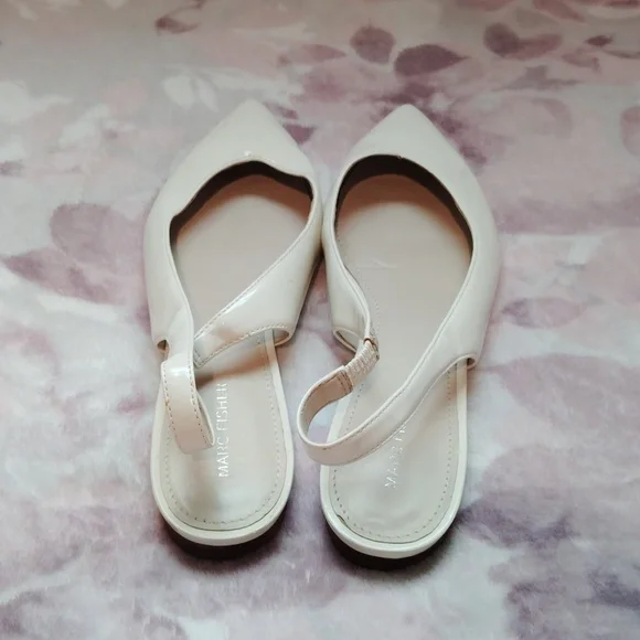 Marc Fisher Pointed Toe Slingback Flats - Picture 4 of 10